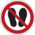 Sicherheitskennzeichnung - Betreten der Fläche verboten, Rot/Schwarz, 31.5 cm