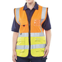 HI VIS EXEC WAISTCOAT ORG/SYLW 7XL