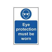 Eye protection must be worn mandatory signs