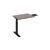 Return desk for electric height adjustable desks with dual motor