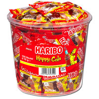 Haribo Happy Cola, Colafläschen, 100 Minibeutel
