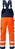 High Vis Handwerkerlatzhose Kl.2 1014 PLU Warnschutz-orange/marine - Rückansicht