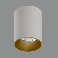 Aufbau-Strahler SOUL 3792/8, GU10 max. 10W (LED), Weiß / Satin-Gold