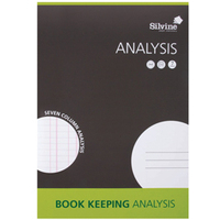A4 Book Keeping Analysis Pad 7 Cash Columns 32 Pages (Pack 6) - SJA4A