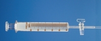 Strzykawki gazowe FORTUNA® szkło sodowo-wapniowe z zaworem odcinającym