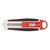 Univerzális vágókés WEDO 18 mm biztonsági 13,6 cm fém test gumi fogórész fém sínnel piros rövid pengével