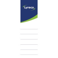 Lyreco cserelhető papírcímke, 53 x 188 mm, feher, 10 darab/csomag