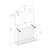 Leaflet Holder / Leaflet Dispenser / Leaflet Hanger "Flexxible" in portrait format, for wall-mounting | ⅓ A4 (DL)
