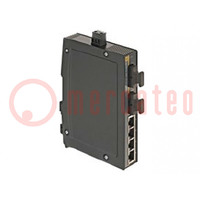 Switch Ethernet; unmanaged; Number of ports: 4; 9÷60VDC; RJ45,SC