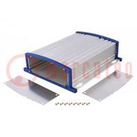 Carcasa: con panel; X: 148mm; Y: 175mm; Z: 48mm; aluminio; Color: azul