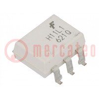 Optocoupler; SMD; Ch: 1; OUT: Trigger di Schmitt; 0,85kV; H11LXM