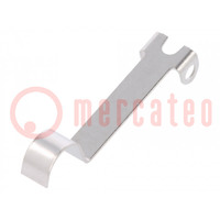 Lever with roller simulation; 21.5mm; DC series; Colour: silver