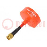 Antenne; rouge; SMA; 5800MHz; 35x62mm; 50Ω; Antenne: WiFi; 3dBi