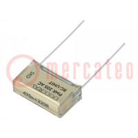 Capacitor: paper; X2; 470nF; 125VAC; 20.3mm; ±20%; THT; PMR205