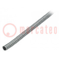 Protective tube; Size: 13; galvanised steel; natural; -55÷300°C