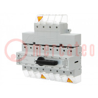 Switch: mains-generator; Stabl.pos: 3; 160A; I-0-II; Poles: 3+N