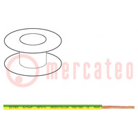 Przewód; BiTOne,H07V-K; linka; Cu; 10mm2; PVC; żółto-zielony; 100m