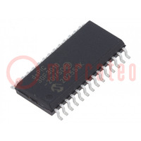 IC: dsPIC-Mikrocontroller; 24kB; 1kBEEPROM,1kBSRAM; SO28; DSPIC