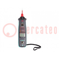 Misuratore: resistenza di terra; LCD; 200Ω,2kΩ; VAC: 5÷300V; IP40