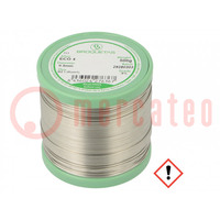 Soldering wire; Sn96,5Ag3Cu0,5; 0.8mm; 0.5kg; lead free; reel