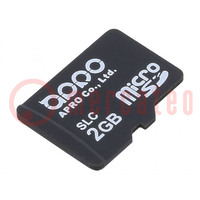 Tarjeta de memoria; industrial; microSDHC,SLC; 2GB; -40÷85°C