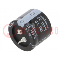 Capacitor: electrolytic; SNAP-IN; 220uF; 450VDC; Ø30x25mm; ±20%