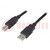 Cable; USB 2.0; USB A plug,USB B plug; 1m; black; Core: CCA