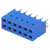 Socket; PCB to PCB; female; Dubox®; 2.54mm; PIN: 12; THT; 2A; blue