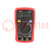 Digital multimeter; LCD; VDC: 200mV,2V,20V,200V,600V; -40÷1000°C