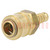 Quick connection coupling EURO; brass; Connection: 9mm