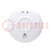 Meter: smoke detector; Features: acoustic and optical alarm