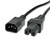 VALUE Netzkabel IEC320/C14 Stecker - C15 Buchse, schwarz, 1,8 m