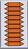 Rohrmarkierpfeile - Orange, 16 x 75 mm, Folie, Selbstklebend, Rohrkennzeichnung