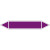 Rohrleitungskennz/Pfeilschild Gruppe7 Laugen(violett), selbstkl.Folie,12,6x2,6cm Version: P7000 DIN 2403 - blanko zur Selbstbeschriftung P7000