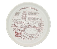 TOURTIÈRE 30 CM MYRTILLE BLANC MAT TABLE&COOK TFT301-01010T