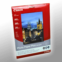 Canon Photo Paper Plus Semi-gloss, SG-201, 20 Blatt, A4, 260 g, 1686B021