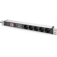 DIGITUS PDU 1HE 5x Schuko 16A Ausgänge 230V/16A schwarz