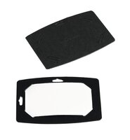 DURABLE Namensschild 54x90 mm Recycling-Papier, 20 Stück, schwarz