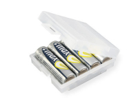 Ansmann 4000740 Batteriegehäuse Transparent, Weiß
