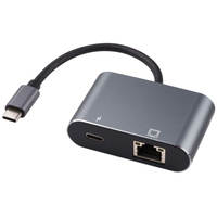 Microconnect USB3.1CETHPDBA changeur de genre de câble USB C RJ-45 Noir