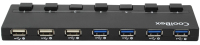 CoolBox COO-UPH356A hub de interfaz 5000 Mbit/s Negro