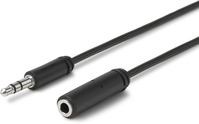 eSTUFF 3.5mm/3.5mm audio kabel 5 m Zwart