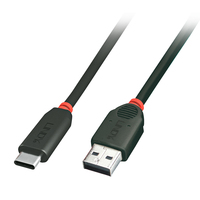 Lindy 41910 cavo USB USB 3.2 Gen 2 (3.1 Gen 2) 0,5 m USB A USB C Nero