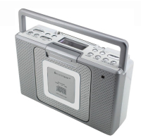 Soundmaster BCD480 sistema estéreo portátil Analógica FM, PLL Plata Reproducción MP3