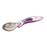 Little Balance Spoon Digit cuillère doseuse digitale 300 ml Acier inoxydable, Violet, Blanc