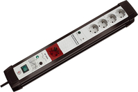 Brennenstuhl Premium-Line Automatic Extension Socket 30000 A Black, Grey 5 AC outlet(s) 3 m