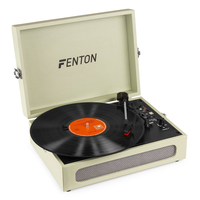 Fenton RP118C Audio-Plattenspieler mit Riemenantrieb Grün Automatisch