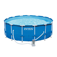 Intex 28242 Aufstellpool Gerahmter Pool Rund 16805 l Blau