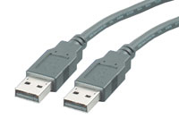 ROLINE USB2.0 Cable, Type A-A, 3 m USB Kabel USB A Schwarz