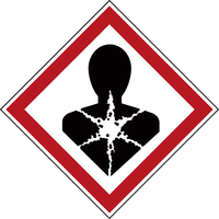 Brady GHS Symbol - Respiratory Hazard 4 pcs